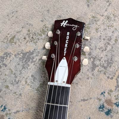 Harmony Rocket Semi-Hollow Body Guitar - 1960s image 4