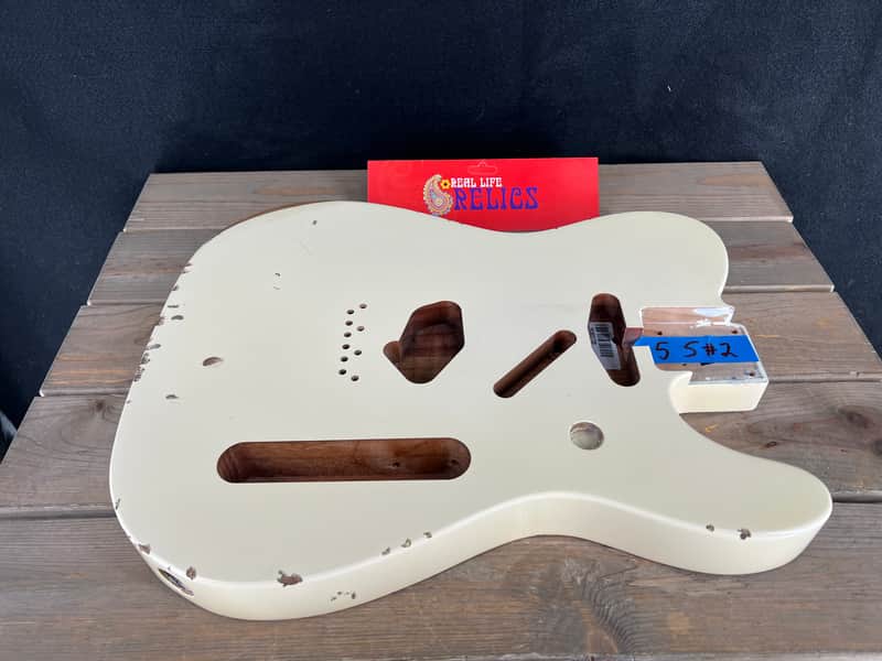 Real Life Relics Genuine Fender CLASSIC SERIES 60'S TELECASTER® SS ALDER BODY VINTAGE BRIDGE MOUNT - OLYMPIC WHITE #1 image 1
