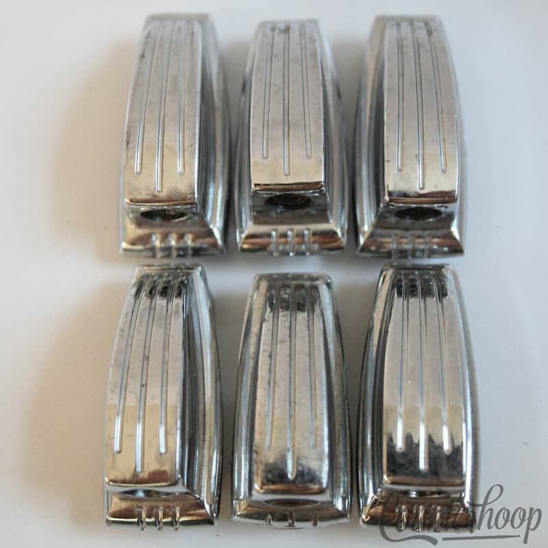 Ludwig 6x Tom/Snare Drum Lugs Vintage 60s-70s Small 1 1/4"Classic Set Chrome USA image 1