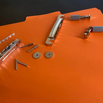 Gibson ABR-1 “Wired” Nickel Bridge and Aluminum Stop Bar Tailpiece Combo Current - Nickel Plated image 8