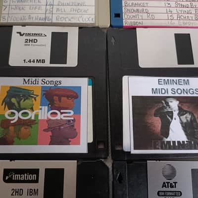 Midi Song Diskettes - Retro Midi Songs Files Floppy Disk - Large Collection image 7