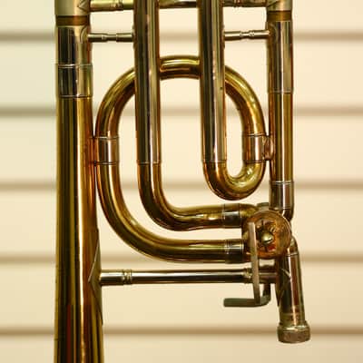 C.G. Conn Ltd. 72H Bass Trombone 1960-1961 - Lacquered Brass image 3