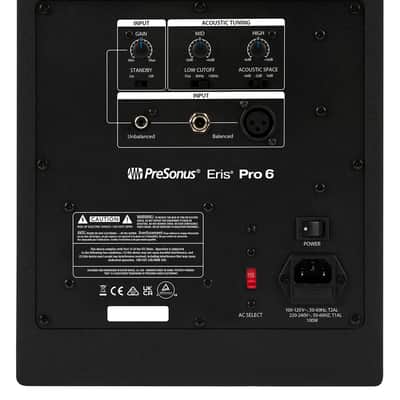 Presonus Eris Pro 6 Powered 6" Coaxial 2-Way Powered Studio Monitor Speaker image 3