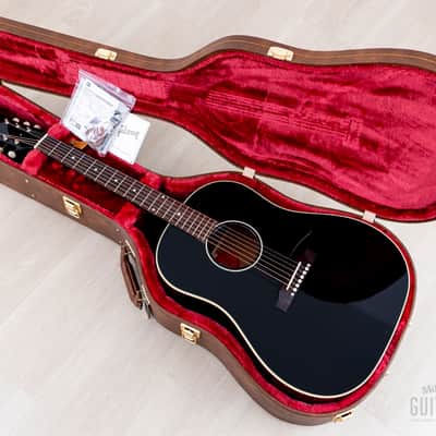 2024 Gibson ‘50s J-45 Original Dreadnought Acoustic Guitar Ebony, Mint w/ Case, Tags image 18