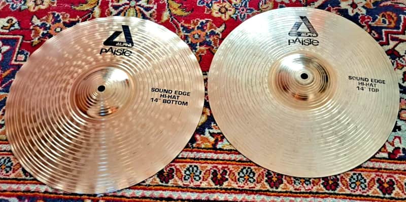 Paiste Alpha Sound Edge 14" Hi Hat Cymbals image 1