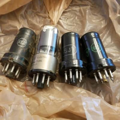 RCA etc. Pair (2) 6SJ7 Pentode AT1000 TESTED Vacuum Tube Audio 1938-1959 image 1
