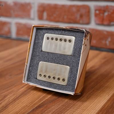 Bare Knuckle Cold Sweat Humbucker Set Aged Nickel Covers Aged Nickel Bolts 53mm Trem Spacing image 3