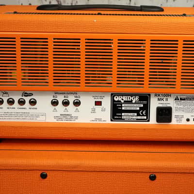 2010 Orange Rockerverb 100 MKII Amplifier Head & PPC412HP8 4X12 Speaker Cabinet image 12