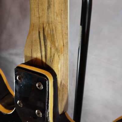 Kawai Vintage Made in Japan Semi Hollow Body Archtop Electric Guitar 1960s Sun Burst image 8