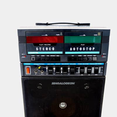 Vintage LONESTAR K-5 SINGALODEON 2 Bay Cassette Karaoke Party Machine Noise Art Tape Loop image 2
