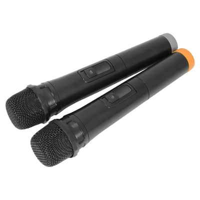 QTX Busker-12 Portable PA System with 2 x VHF Wireless Microphones image 6
