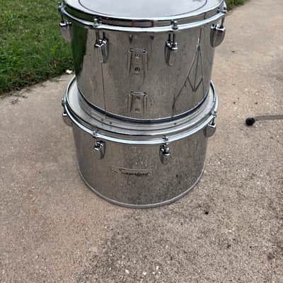 70s Slingerland Chrome 14-16 Concert Tom Set image 7
