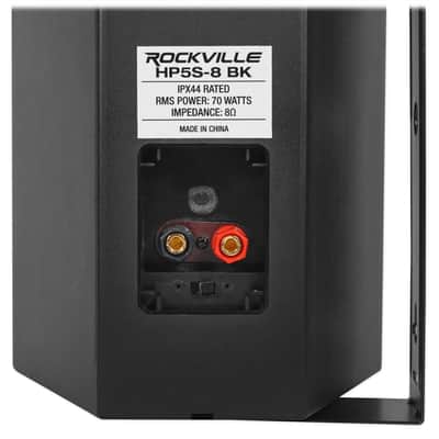 2 Rockville HP5S-8 BK Black 5.25" Outdoor/Indoor 8-Ohm Wall Mount Home Speakers image 5