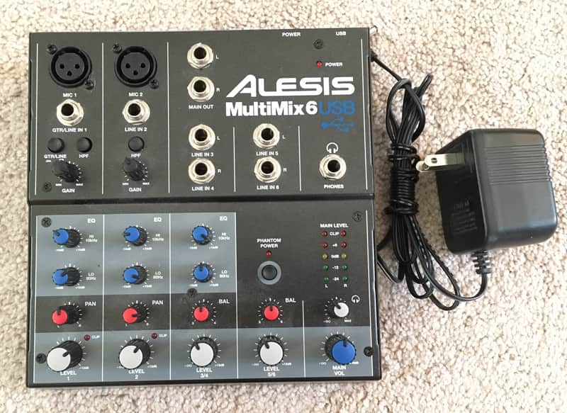 Alesis MultiMix 6 USB 6-Channel Mixer image 1