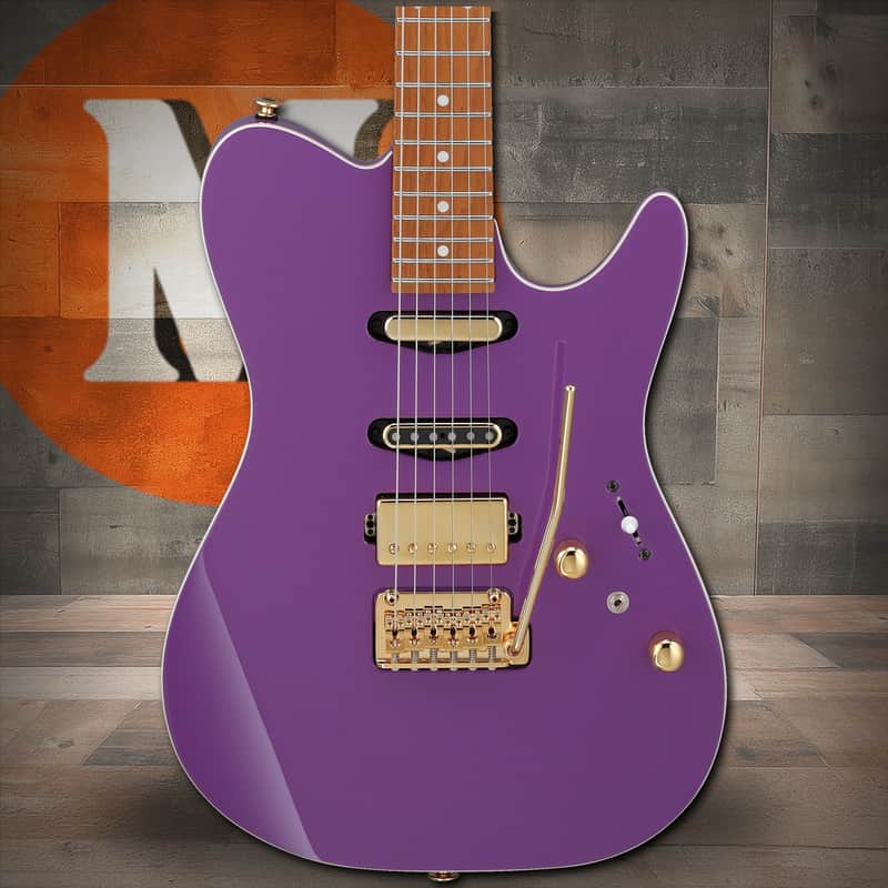 Ibanez Lari Basilio Signature 6 String Electric Guitar w/Case - Violet (LB1VL) image 1