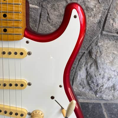 Fender Stratocaster ST-57AS 40th Anniversary - Candy Apple Red - Foto Flame (1994) image 3
