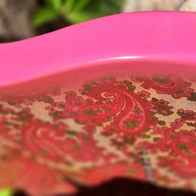 Pink Paisley Tele Body, Aged, Nitro , Alder image 4