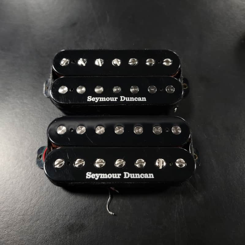 Seymour Duncan Custom/Jazz 7 String Guitar Pickup Set - Black image 1