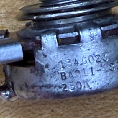 Vintage Gibson Centralab 250k potentiometer with sprague black beauty 1960 image 2