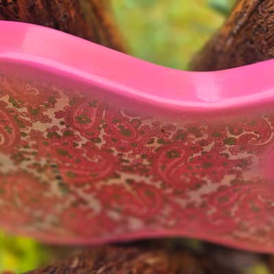 Pink Paisley Tele Body, Aged, Nitro , Alder image 3