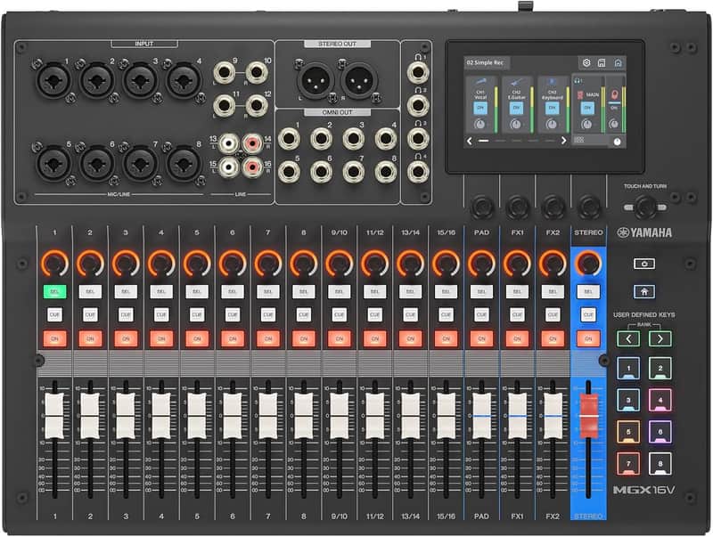 Yamaha MGX16V Digital Mixer - Black image 1