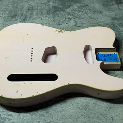 Real Life Relics Tele® Telecaster® Body Double Bound Aged Shell Pink