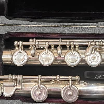 L.L. Lebret Art Nouveau Flute 1900 -Sterling Silver image 9