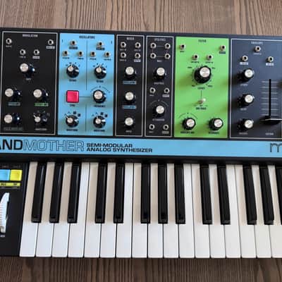 Moog Grandmother 32-Key Semi-Modular Analog Synthesizer 2018 - Present - Black / Multi-Colored Panel