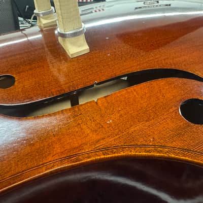 Encore. 3/4 Upright Double Bass.(2011)(Spruce/Flamed Maple)(Carry Bag) image 15