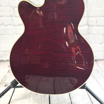 Gretsch G6659TFM Players Edition Broadkaster Jr. with Flame Maple Top Dark Cherry Stain 2017 image 7