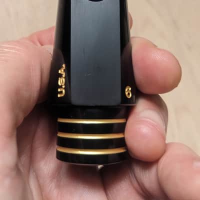10MFAN Daddy-O Alto mouthpiece Size 6 - Black Ebonite image 3