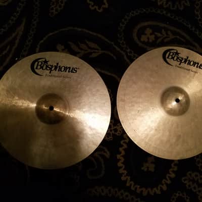 Bosphorus 14" Traditional Series Dark Hi-Hat Cymbals (Pair)