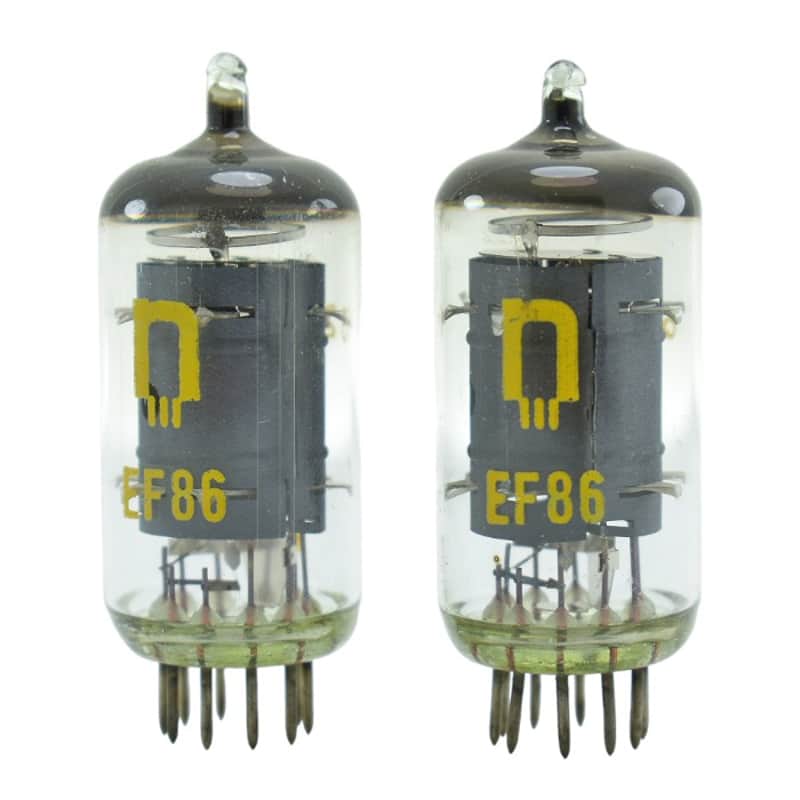 Par Tubos EF86 RFT NOS con Prueba de Emisión image 1