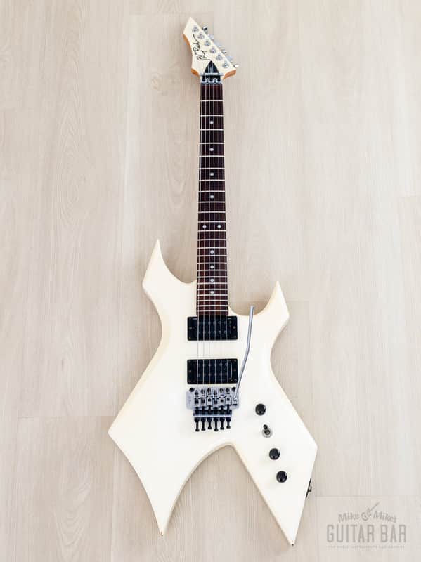 説明欄必読 B.C Rich 日本製 white ② 1988 BC Rich Warlock NJ Series WGR-2X Snow White w/ Floyd Rose