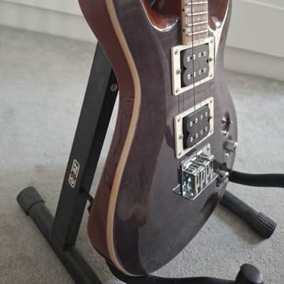 Flight Rock Series Vanguard Transparent Black Electric Tenor Ukulele with Gig Bag image 3