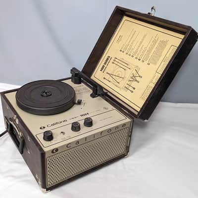1970s Vintage Califone 1430K Portable Phonograph - Record Player - Beige image 13