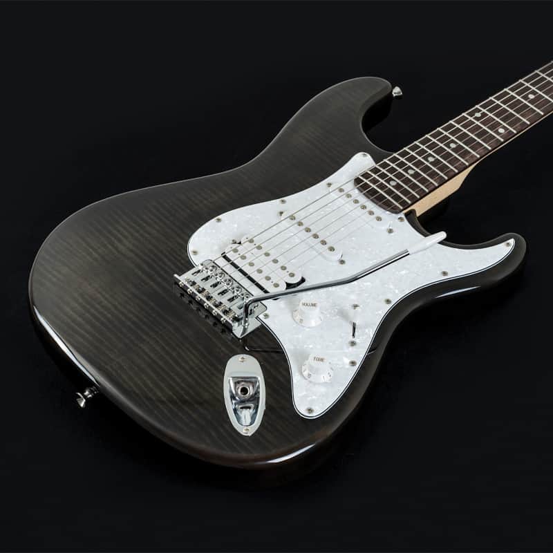 Washburn SDFTB Deluxe Sonamaster Double Cut Solid Body Flame Maple Top Maple Bolt-on Maple Neck 6-String Electric Guitar image 1