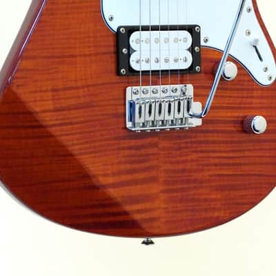 Yamaha PAC212VFM-CB Pacifica Flamed Maple Caramel Brown image 4