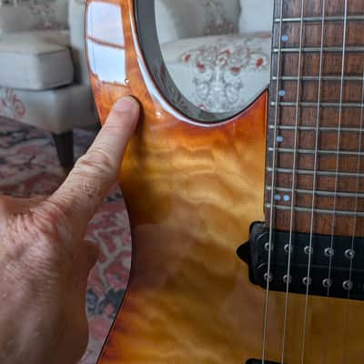 Ibanez USRG10-HS USA Custom RG 1994 - Honey Sunburst image 8