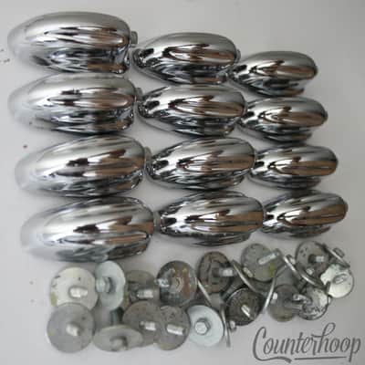 *Slingerland 12x Small Sound King 5Ply Lugs Tom/Snare Drum Chrome Hex Screws 70s image 2