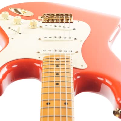 Fender MIJ ST-57 Vintage Reissue Stratocaster Fiesta Red 1992 image 12