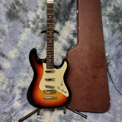 Video Demo Vintage RARE 1969 Ibanez Model 2475STLP Strat Style Guitar Pro Setup New Strings Original Hard Shell Case image 1