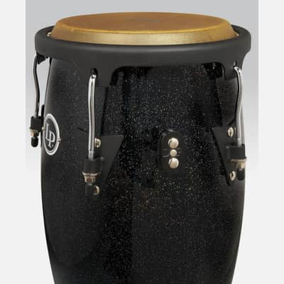 Latin Percussion LP Aspire 10-inch and 11-inch Santana Black Magic Conga Set with Double Stand, LPA646-BM image 3
