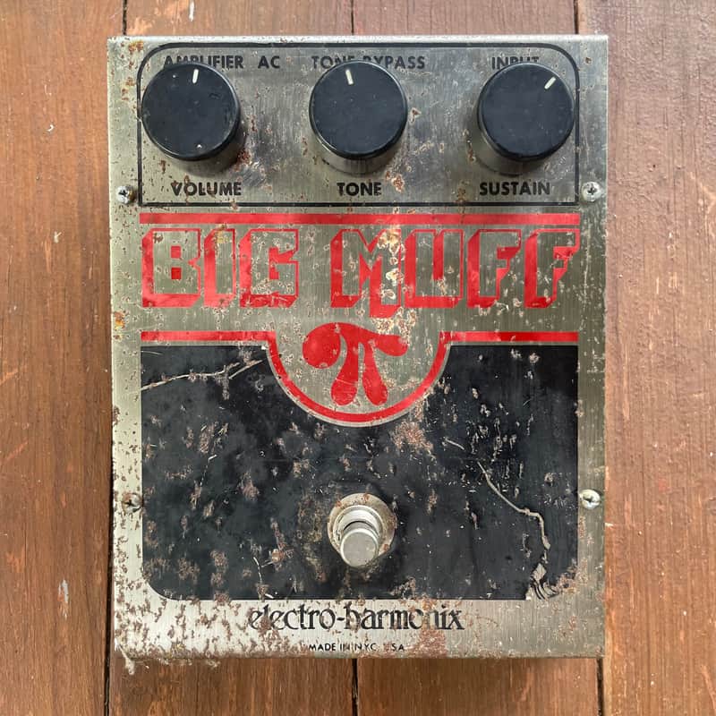 Vintage Electro Harmonix Big Muff PI V6 1981 Fuzz Pedal Guitar image 1