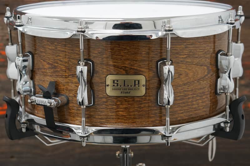 Tama 6.5x14" SLP Limited G-Hickory Snare Drum - Gloss Natural Elm image 1