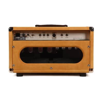 Two Rock Classic Reverb Signature Silver Anodized 100w Head Buckskin Suede w/ Oxblood Grill & Silver Skirted Knobs Pre-Order image 3