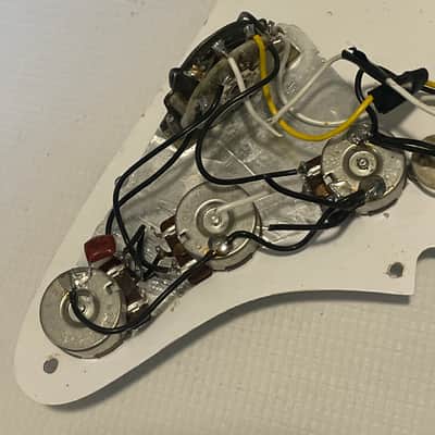 1993 MIM Fender Mexico Stratocaster White Loaded SSS Pickguard 11 Screw 3 Ply image 12