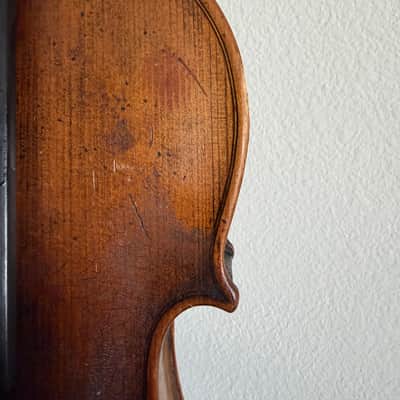 Antique German Violin, 4/4 Strad Copy, c. 1900 image 9