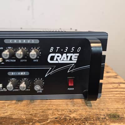 Crate BT-350 "ThunderBass" 350-Watt Rackmount Bass Amp Head 1990s - Black image 11