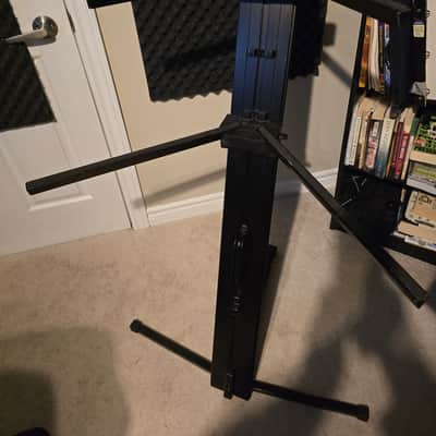 Ultimate Support Apex AX48-BP Two-Tier Keyboard Stand 2005-2006 - Black image 6